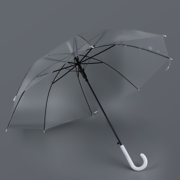 Зонт - трость полуавтоматический &laquo;Каркас&raquo;, 8 спиц, R = 45/55 см, D = 110 см, цвет МИКС