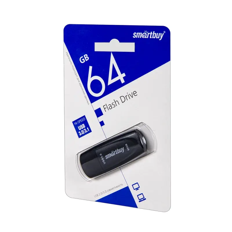 USB накопитель 64 GB Smart Buy Scout Black USB 3.0