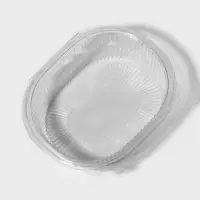 Контейнер одноразовый с неразъёмной крышкой, РКС, 750 мл, пластик, 17.6&times;14.7&times;6.4 см, прозрачный