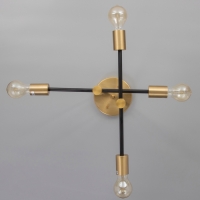 Люстра "Лора" 4х40Вт Е27 латунь 58х58х37см