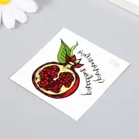 Переводная тату на тело цветная &laquo;Гранатовый рассвет&raquo;, 6&times;6 см