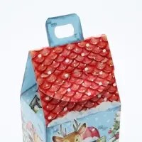 Подарочная коробка "Акварельная серия. Домик малый", 9.1&times;7&times;15.7 см