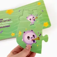 Книга картонная с пазлами "Музыкальная группа", Малышарики