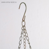 Кашпо пластиковое для цветов подвесное с дренажной сеткой &laquo;Шебби&raquo;, 2 л, серое