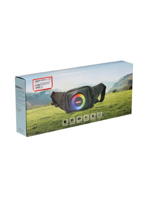 Портативная колонка - сумка LAB-85, 10 Вт, 2500 мАч, чёрная