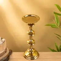 Подсвечник "Эйфория" алюминий 12х12х31,5 см