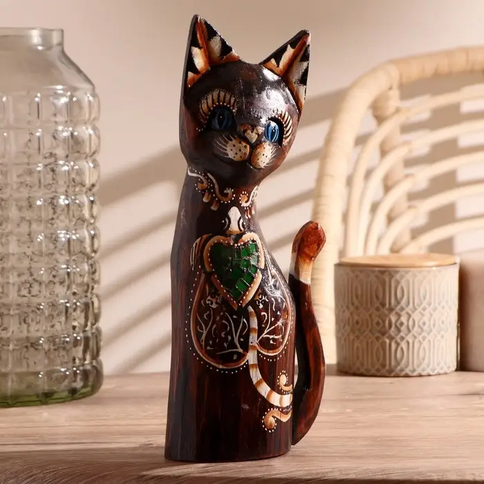 Интерьерный сувенир &laquo;Кошка с черепахой&raquo;, 30 см