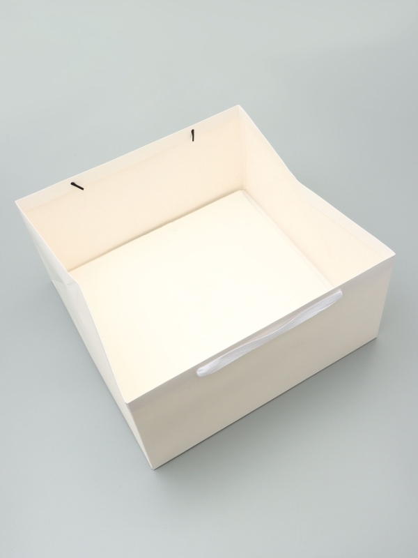 Пакет для торта, с широким дном 40 х 40 х 19,5 см, белый