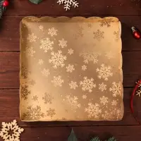 Коробка для печенья, &laquo;С Новыйм годом!&raquo;, 21&times;21&times;3, Новый год