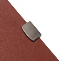 Ежедневник недатированный формат А5, с хлястиком, 80л, линия, пвх, Коричневый