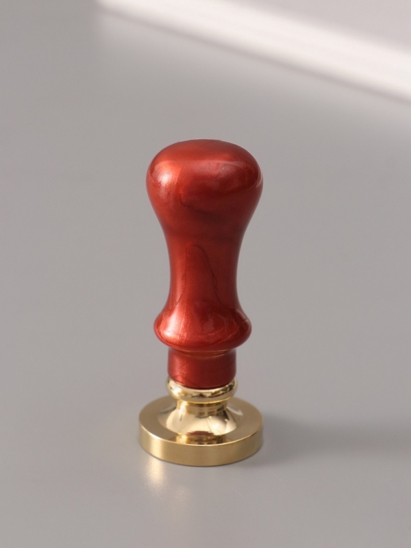 Печать для сургуча с пластиковой ручкой "Венок с буквой Y" 2,5х2,5х6,3 см