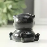 Фигурка для чайной церемонии "Кот с монетой привлечение богатства" меняет цвет 6х5,5х5,5 см   109269