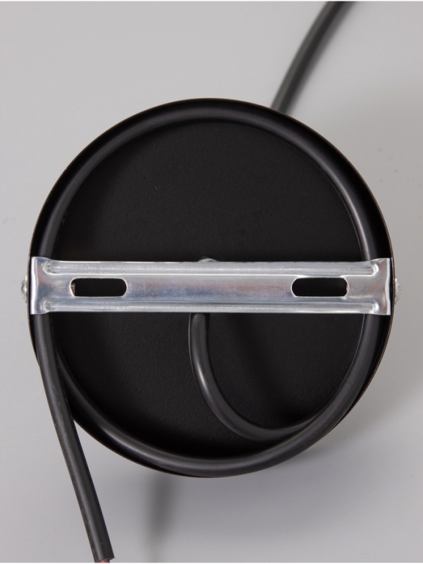 Светильник "Тень" 1х40Вт Е27 черный 20х20х19(+100)см