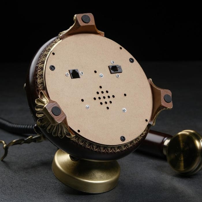 Ретро-телефон "Альсено", выложенный лаврами, 23 х 26 см