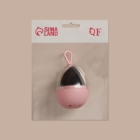 Скошенный спонж для макияжа &laquo;Капля&raquo;, 6 &times; 4 см, увеличивается при намокании, в футляре, цвет чёрный