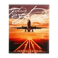 Тетрадь 48 листов в клетку Calligrata &laquo;Самолеты&raquo;, обложка мелованный картон, блок №2, белизна 75% (серые листы), МИКС