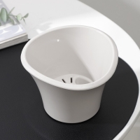 Кашпо для цветов со вставкой &laquo;Лагуна&raquo;, 600 мл, d=13 см, h=9 см, цвет бежевый