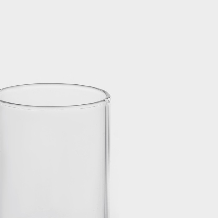 Банка стеклянная для хранения сыпучих продуктов &laquo;Эко&raquo;, 300 мл, 5,5&times;15,5 см, с бамбуковой крышкой