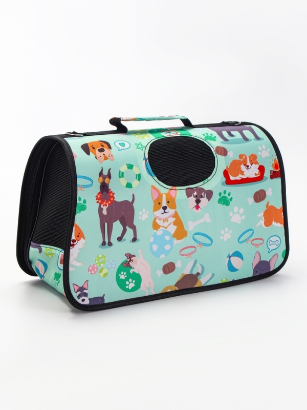 Сумка - переноска для животных "Верный друг", каркасная, размер M, 40 х 21 х 27 см