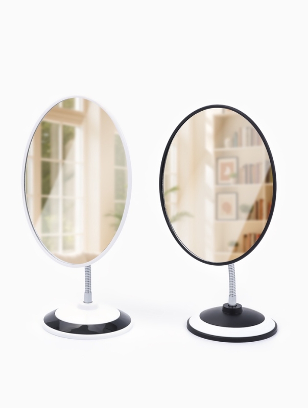 Зеркало настольное &laquo;Овал&raquo;, на гибкой ножке, зеркальная поверхность 15,2 &times; 18,7 см, цвет МИКС