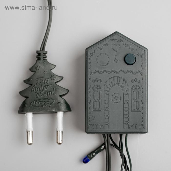 Гирлянда &laquo;Нить&raquo; 9 м, IP20, тёмная нить, 240 ламп, свечение мульти, 8 режимов, 220 В