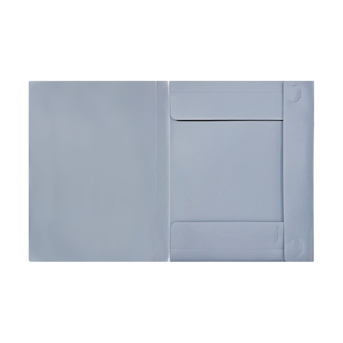 Папка-короб на резинке А4, 500мкм, Calligrata, корешок 25 мм, до 230 листов, тиснение "песок", серая