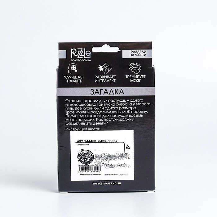 Головоломка Игры разума &laquo;Раздели на части&raquo; №9