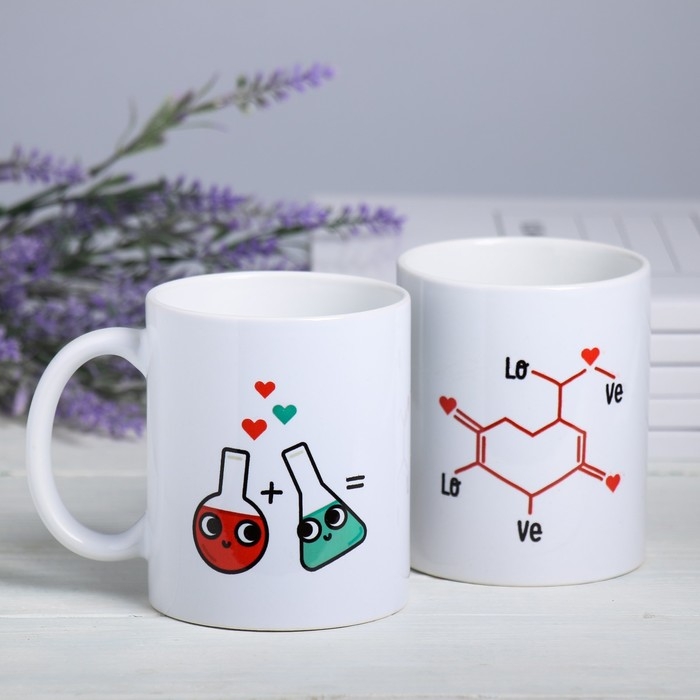 Кружки &laquo;Между нами химия&raquo;, 300 мл, 2 шт.