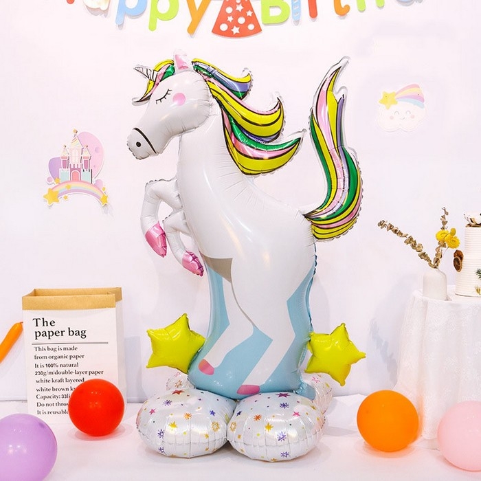 Шар фольгированный 55" &laquo;Большой единорог&raquo;, фигура, под воздух