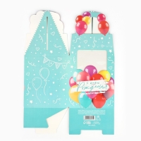 Коробка складная &laquo;Яркие шары&raquo; 14 х 16 х 14 см