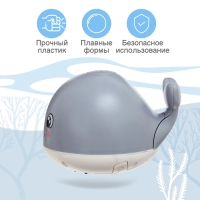 Игрушка для купания в ванной &laquo;Китёнок&raquo;, фонтанчик, свет, цвет серый