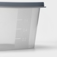 Набор контейнеров квадратных BioFresh, 3 шт: 0,23 л, 0,5 л, 0,9 л, цвет прозрачный, крышка МИКС