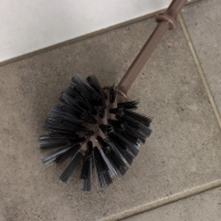 Ёршик для унитаза с подставкой &laquo;Капри&raquo;, 14&times;12,5&times;37 см, цвет коричневый