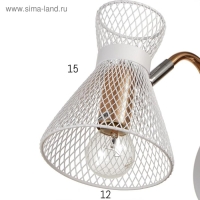 Бра 662458/1 E14 40Вт белый-золото 25х12х18 см