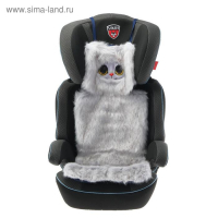 Накидка &laquo;АВТОНЯША&raquo; для детского автокресла, Кошечка, светло-серая