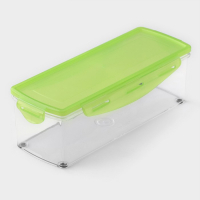 Тёрка с лотком Доляна &laquo;Фреш Флеш&raquo;, 7 насадок, 27&times;10&times;12 см, цвет зелёный, белый