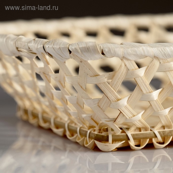 Плошка &laquo;Плетёнка&raquo;, 17&times;23&times;5 см, бамбук