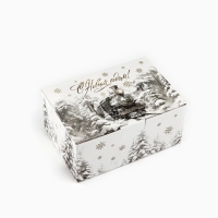 Коробка подарочная новогодняя складная &laquo;Сказочный поезд&raquo;, 22 х 15 х 10 см, Новый год