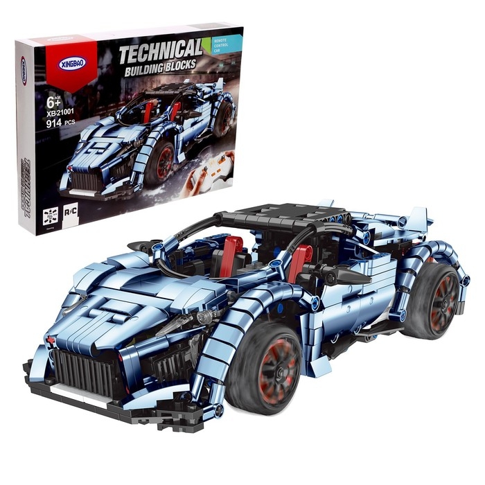 Конструктор радиоуправляемый &laquo;Спорткар&raquo;, 914 деталей