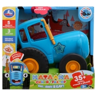 Каталка &laquo;Синий трактор&raquo;, 35+ песен, стихов, звуков, световые эффекты, на батарейках