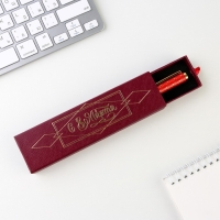 Ручка в футляре &laquo;С 8 Марта&raquo;, металл, 1.0 мм, синяя паста