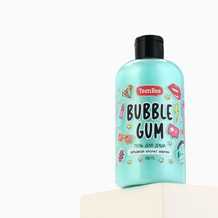 Гель для душа, увлажнение, 500 мл, аромат бабл-гам, TeenBee