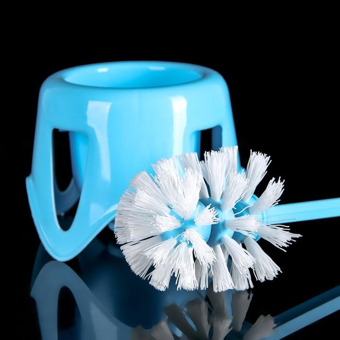 Ёршик для унитаза с подставкой &laquo;Практик&raquo;, 11&times;11&times;33,5 см, цвет МИКС