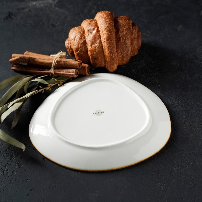 Блюдо для подачи Magistro &laquo;Церера&raquo;, 18&times;15,6 см, цвет коричневый