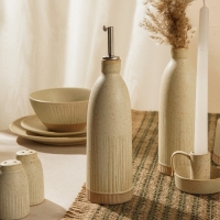 Бутылка керамическая для масла и соуса SL Home &laquo;Виенто&raquo;, 500 мл, 7&times;26 см, цвет бежевый