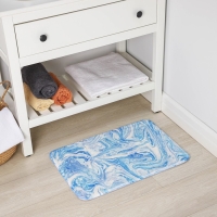 Коврик для ванной и тулета Доляна &laquo;Небесный&raquo;, 40&times;60 см, цвет голубой