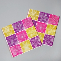 Новый год! Салфетки бумажные &laquo;Снежинки&raquo;, в наборе 20 шт.