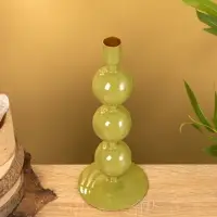 Подсвечник на 1 свечу "Авокадо" с 3 сферами 10х10х25 см