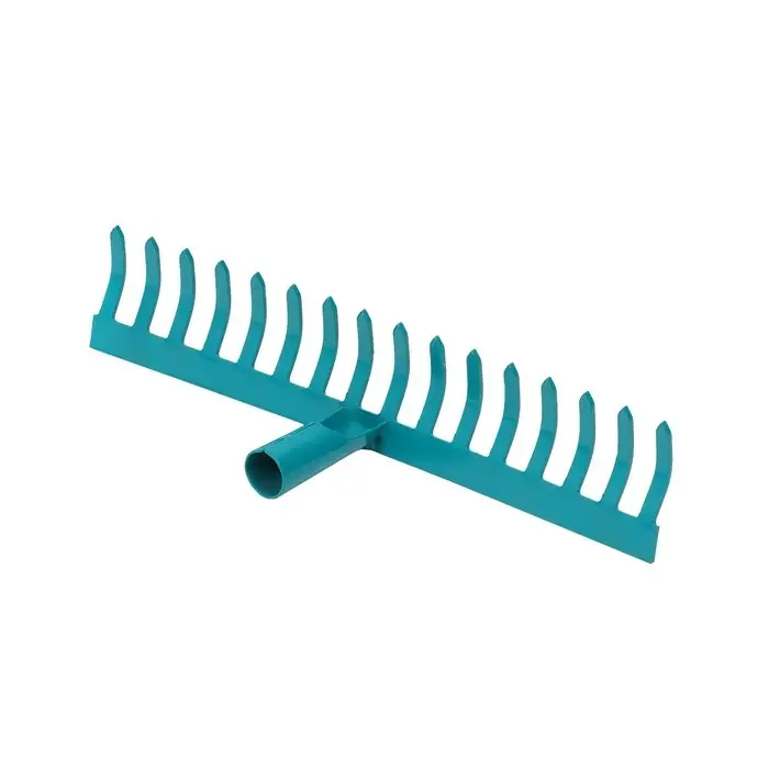 Грабли прямые, прямой зубец, 16 зубцов, металлические, тулейка 28 мм, без черенка