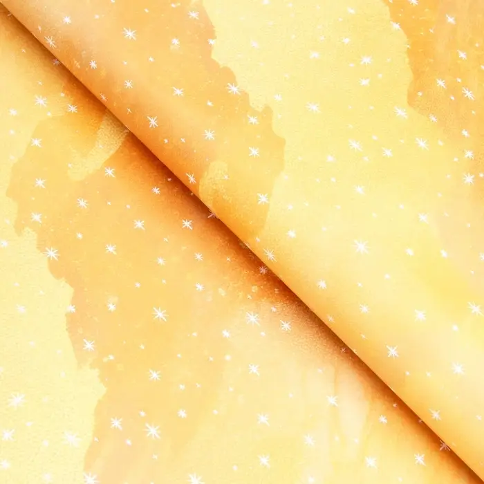 Бумага упаковочная новогодняя "Золотая ёлка", глянец, двусторонняя, 80 г/м2 , 50 х 70 см.